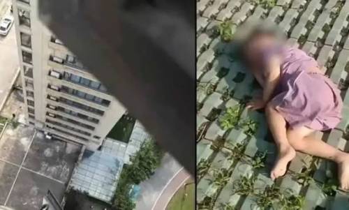 ১৮ তলা থেকে পড়েও বেঁচে গেলো শিশু