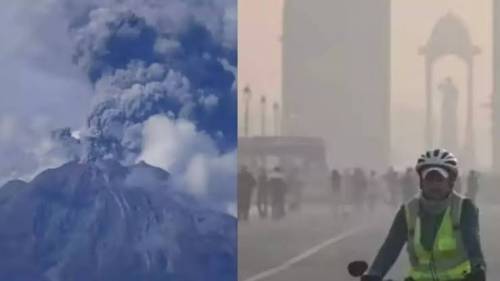 ইথিওপিয়ার আগ্নেগিরির অগ্নুৎপাতের ছাই ভারতের দিল্লীতে